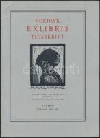 1969   Nordisk Exlibris Tidsskrift. Kobenhavn, sok eredeti beragasztott ex libris illusztrációval, 4...