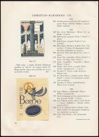 1966 Nordisk Exlibris Tidsskrift. Kobenhavn, sok eredeti beragasztott ex libris illusztrációval, 4sz...