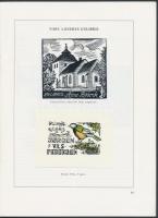 1975-76 Nordisk Exlibris Tidsskrift. Kobenhavn, sok eredeti beragasztott ex libris illusztrációval, ...