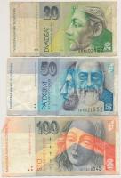 Szlovákia 1993-2004. 20K (7x) + 50K + 100K T:III
Slovakia 1993-2004. 20 Korun (7x) + 50 Korun + 100...