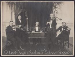 cca 1930 Pege Orkest cigányzenekar fotója / Pege gypsy band photo 22x17 cm