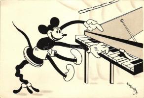 Mickey Mouse playing the piano s: Bisztriczky (EK)