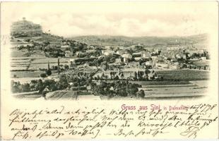 1898 Sinj, Látkép a várral / castle