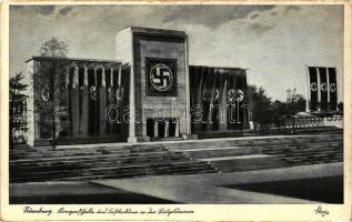 Nürnberg, Reichsparteitag, Luitpoldarena, Eingang zur Festhalle (cut from booklet)