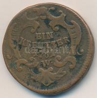 Ausztria 1761W 1kr Cu "Mária Terézia" T:2- 
Austria 1761W 1 Kreuzer Cu "Maria Theres...