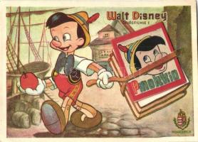Pinokkio - Walt Disney óriásfilmje a Hunnia Film forgalmazásában. Színes füzetke melléklettel / Hungarian Disney film advertisement with colour booklet included