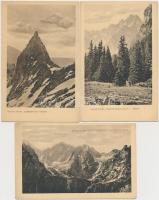 Tátra - 6 db régi képeslap, Turistaság és Alpinizmus kiadása / 6 postcards