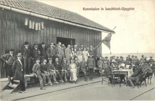 Újegyház, Leschkirch, Nocrich; 'Kommission der Schmalspurbahn in Leschkirch' / kisvasút bizottság, kiadja F. Theil / comission