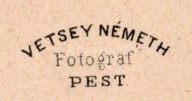cca 1860 Ismeretlen férfi Vétsey és Németh Pest,  műterméből / cca 1860 Unknown man. Pest  7x11 cm