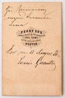 1863 Pesky Ede: Luis Guentin fotója. 7x11 cm