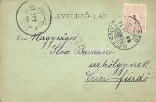 1899 Csucsom, Cucma (Rozsnyó) Maurer-villa; Falvi Jenő kiadása