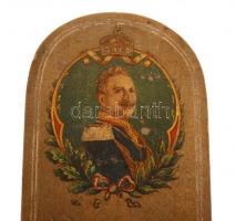 cca 1916 Hőmérő Vilmos császár képével. Háborús propaganda. / War propaganda. Thermometer with image...