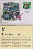 1986-1998. 3db klf "WWF - Természetvédelmi Világalap" érmés bélyeges boríték, FDC, "E...