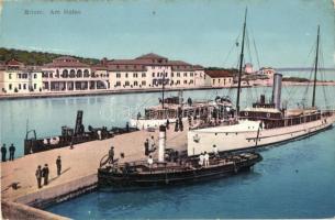 Brijuni, Brioni; Hafen / port, steamships (EK)