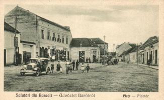 Barót, Baraolt; Piactér, üzletek, autómobil / market place, shops