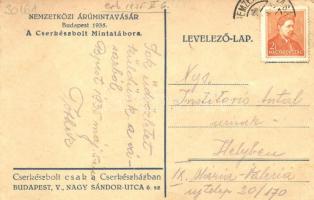 1935 Nemzetközi áruminta-vásár Budapest, a cserkészbolt mintatábora / Hungarian scouts display camp ...