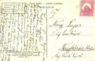 3 db Márton szignós cserkész képeslap vegyes állapotban / 3 boyscout art postcards pinxit Márton L