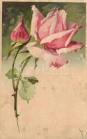 Rose, Meissner & Buch Künstler-Postkarten Serie 1181. Rosensparcht litho (EK)