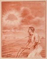 cca 1930 Magyar Nemzeti Szövetség irredenta plakátja, Ezért dolgozzunk. s: Köves Tivadar.  24x33 cm