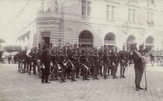 Budapest I. Dísz tér, k.u.k. Ungarisches Infanterie Regiment ,,Alfons XIII. König von Spanien Nr. 38 photo (apró szakadás / minor tear)