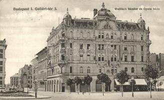 Budapest XI. Gellért tér 3. Wellisch Sándor és Gyula háza (EB)