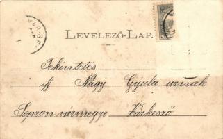 Dör, Postahivatal, Páduai Szent Antal kápolnája, Chapó-ház; kiadja Martincsevics, floral (Rb)