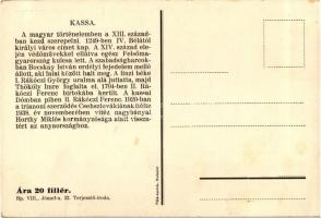 Kassa, dóm, címer 'Ez a magyarok földje' irredenta s: Biczó András