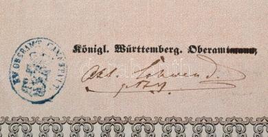 1868 A Württembergi Királyság német nyelvű útlevele amerikai utazáshoz /

1868 A passport issued b...