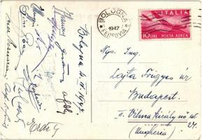 1947 3. Raduno Aereo-Filatelico Nazionale, Bologna So. Stpl s: R. Franzoni (EB)