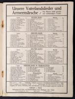 1914 Vaterlandslieder und Armeemärsche. 4. köt.: für Weihnachten. Berlin - Bécs, Schlesingersche Buc...