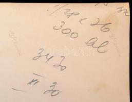 cca 1919 Vöröskatona egész alakos portréja, nagyméretű fotó, hátulján feliratozva, 36,5×28 cm /

c...