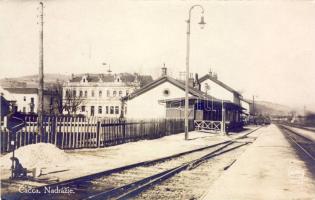 Csacza Railway-station Foto AK