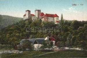 Léka, Lockenhaus; vár, kiadja Róth Jenő könyvkereskedése / castle (EB)