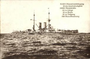 SMS Erzherzog Franz Ferdinand, a K.u.K. haditengerészet Radetzky-osztályú csatahajója / Austro-Hungarian Navy Radetzky-class pre-dreadnought