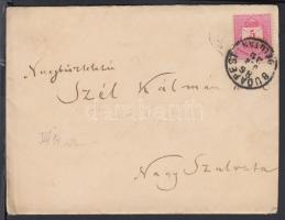 1886 Arany László (1844-1898) saját kezű levele sógorának, Szél Kálmán nagyszalontai esperesnek, mel...