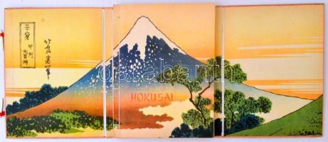 Hokusai The man mad on drawing. First edition. Prague 1955.  Artia,. Festett. díszes egészvészon köt...