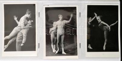 1964-1965 A Pécsi Balett ünnep- és hétköznapjai, Halász Rudolf (1919-1992) fotográfus tervezett köny...