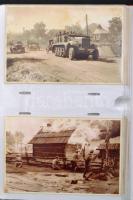 cca 1939-1945 Németország a második világháborúban, fotómásolatok a Nemzetiszocialista Katonai Levéltár anyagából, 200 db fotó, albumba rendezve, hátlapjukon bélyegzővel hitelesítve, 9,5×14,5 ill. 14,5×9,5 cm /  cca 1939-1945 Germany in the World War II, copies of photographs from the National Socialist Military Archives, 200 photographs in photo album, with certification stamp on their backs, 9,5×14,5 ill. 14,5×9,5 cm