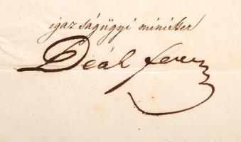 1848 Házasságkötési engedély, magyar nyelven, felzetes viaszpecséttel, István nádor és Deák Ferenc i...