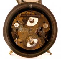 XIX. sz második fele:Antik ébresztőóra. Tölcséres csengő. Működő állapotban. / Second half of the XI...