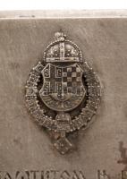 1940 A szerb Stanković Zenei Társaság fém emléktáblája Eisen Tibor (?-?) a Magyar Énekes Szövetség i...