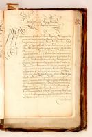 cca 1600-1800 Nagy okmány tétel Jan Petr Cerroni (1753-1826) morva történetíró, levéltáros hagyatéká...