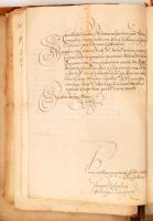 cca 1600-1800 Nagy okmány tétel Jan Petr Cerroni (1753-1826) morva történetíró, levéltáros hagyatéká...