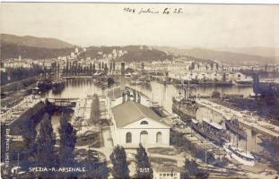 Spezia R. Arsenale Port Foto AK