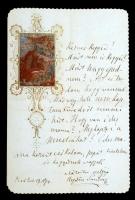 Hegedüs Sándor (1847-1906) közgazdász, későbbi miniszter, a Magyar Tudományos Akadémia tagja kézzel ...