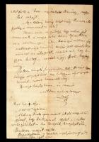 Hegedüs Sándor (1847-1906) közgazdász, későbbi miniszter, a Magyar Tudományos Akadémia tagja kézzel ...