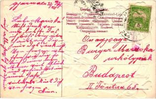 Újév / New Year, chimney sweep Emb. litho