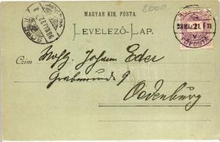 1898 Budapest XIII. Lipót körút, Vígszínház, útépítés; Verlag D. Halberstadt