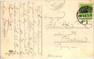 Nagyszeben, Hermannstadt, Sibiu; Schewis utca, villamos / Schewisgasse / street, tram