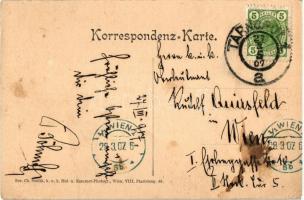 K.u.K. Militäraeronautische Anstalt Wien Arsenal. Drachenballon im Aufstiege / Austrian 'Dragon...